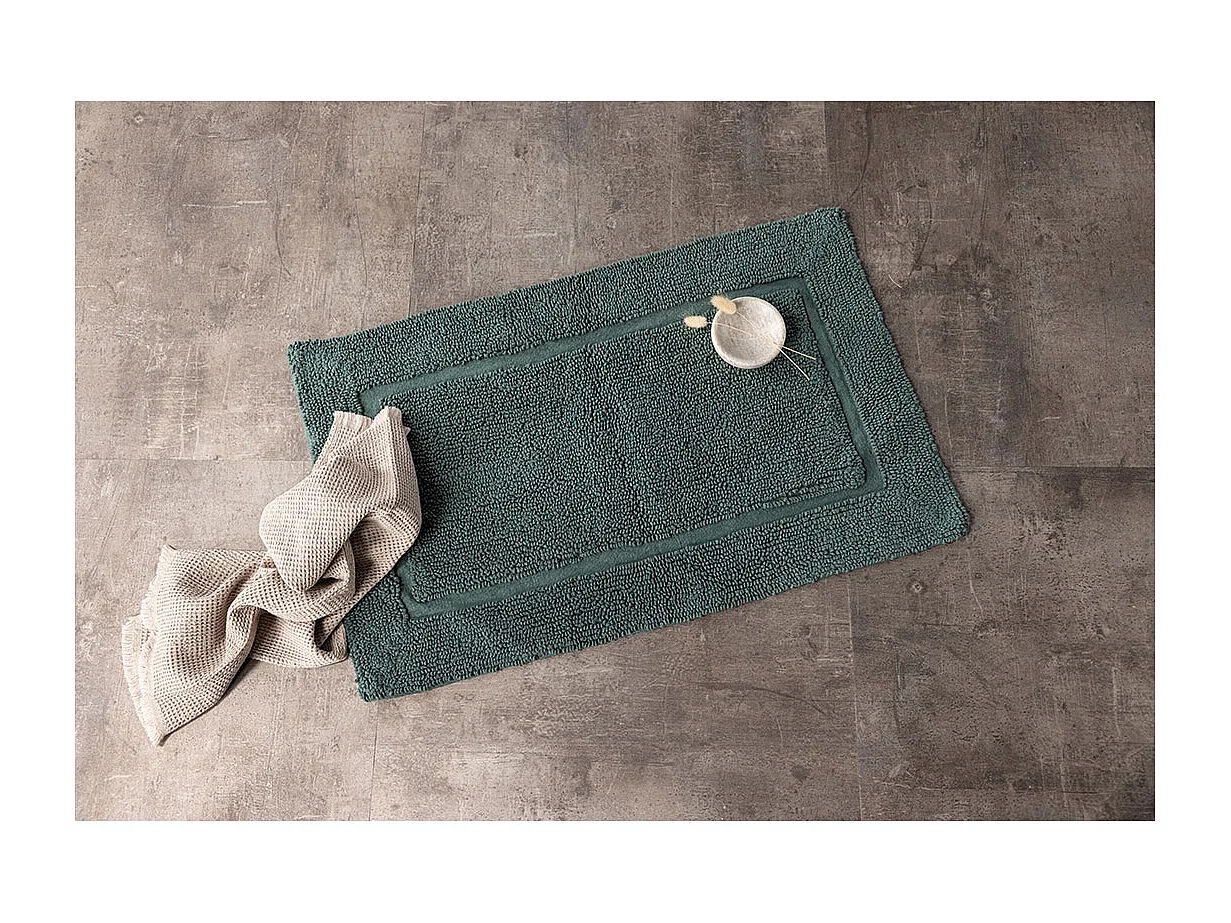 Tapis de Salle de Bain "William" 50x80cm Vert