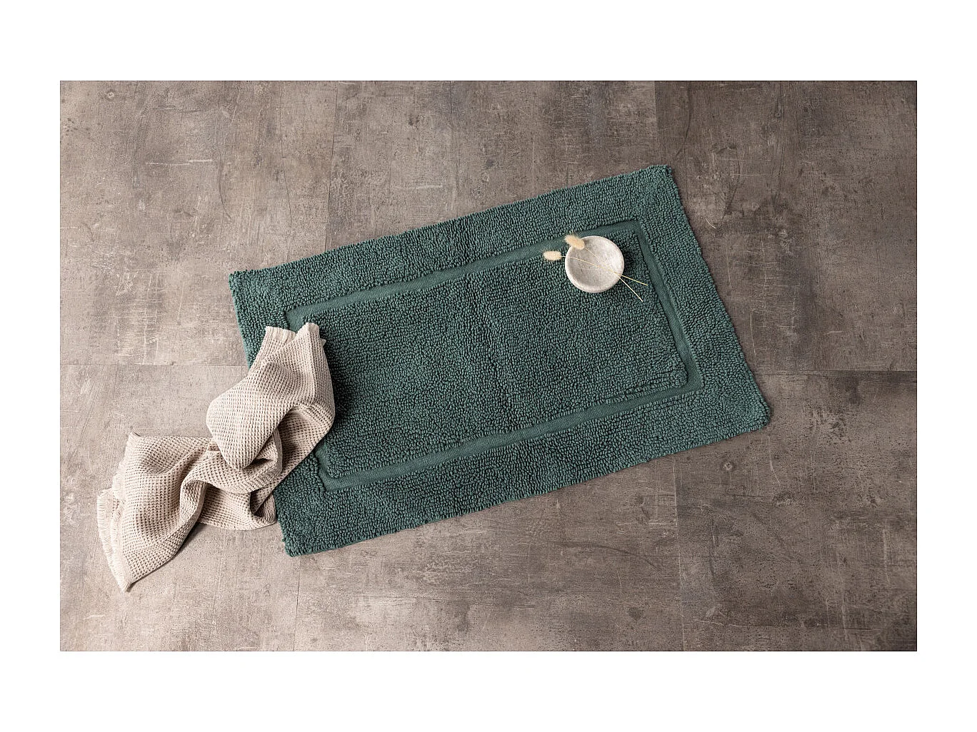 Tapis de Salle de Bain "William" 50x80cm Vert