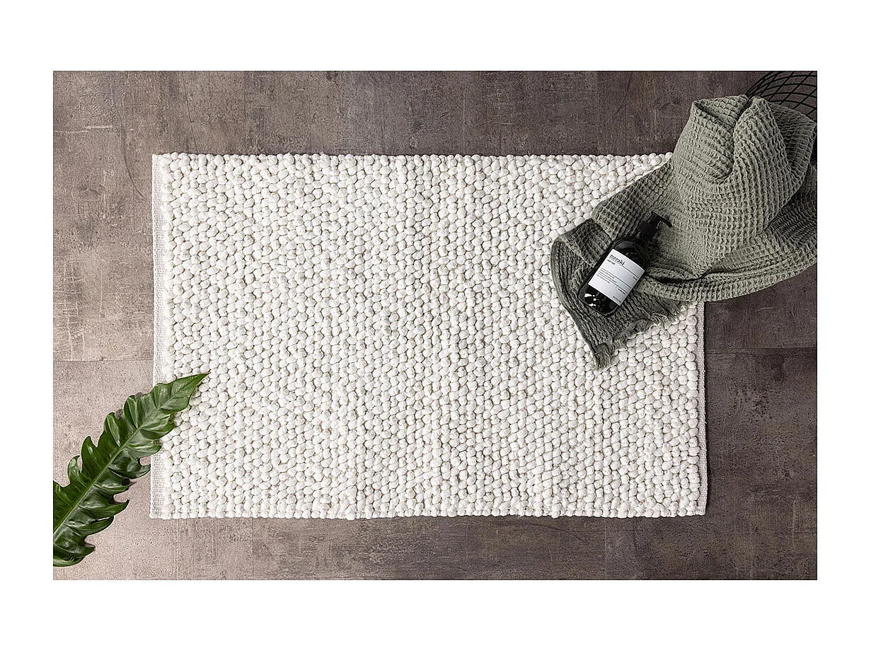 Tapis de Salle de Bain "Wilmer" 50x80cm Blanc