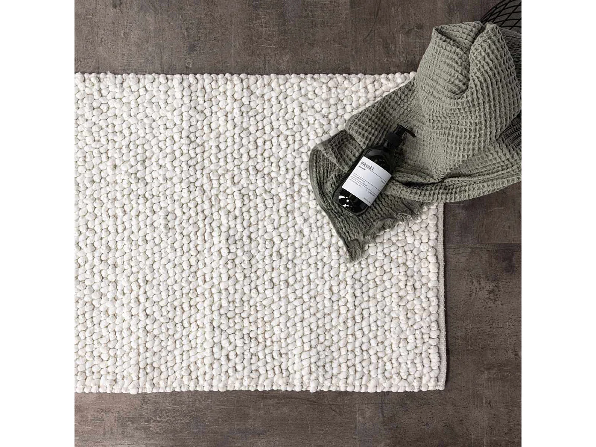 Tapis de Salle de Bain "Wilmer" 50x80cm Blanc