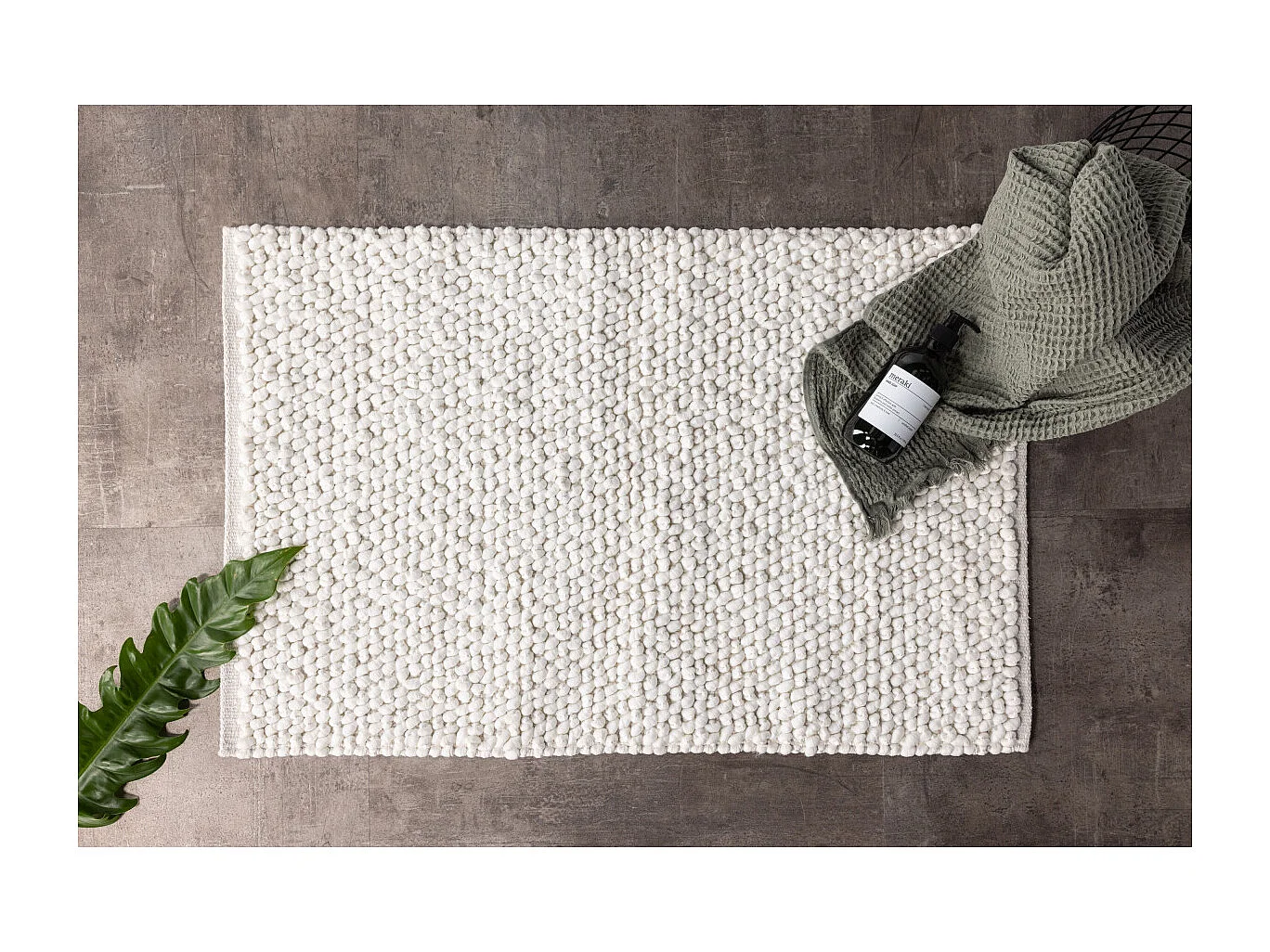 Tapis de Salle de Bain "Wilmer" 50x80cm Blanc