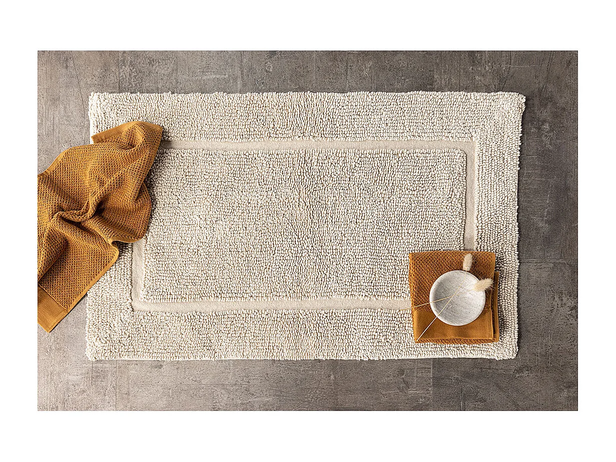 Tapis de Salle de Bain "William" 60x90cm Beige