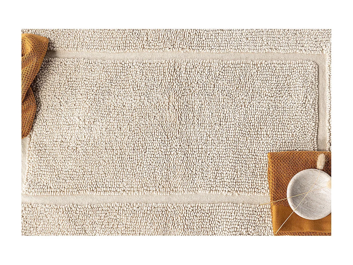 Tapis de Salle de Bain "William" 60x90cm Beige