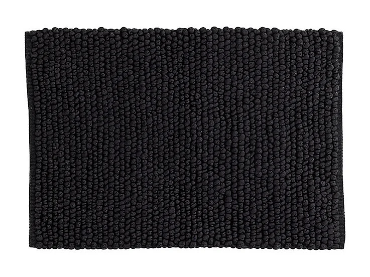 Wilmer Badematte 80x50cm schwarz.