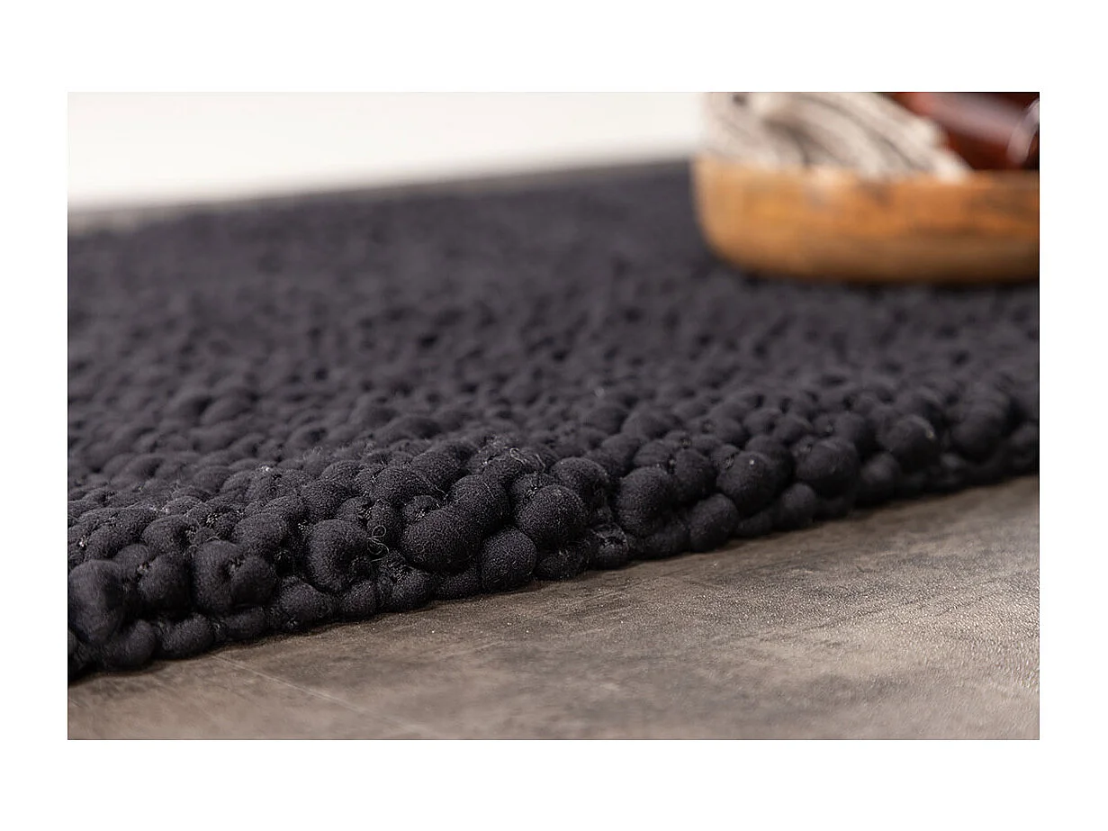 Wilmer tapis de bain 80x50cm noir.