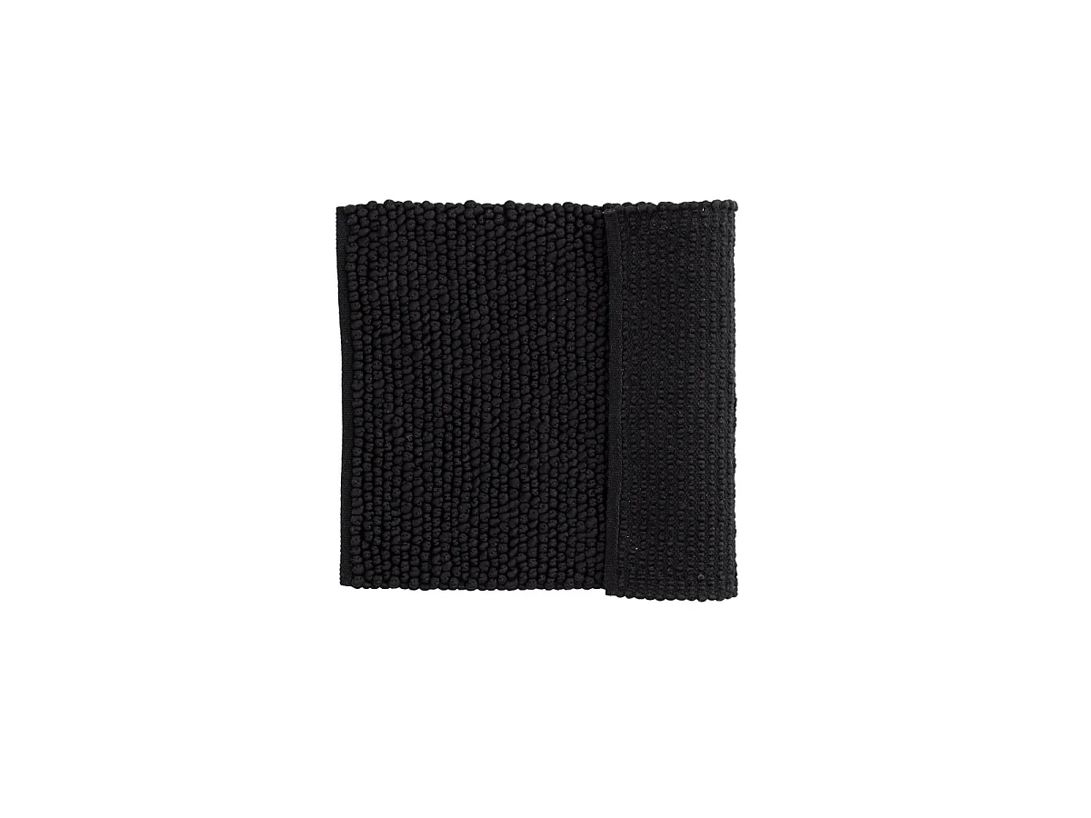 Wilmer Badematte 80x50cm schwarz.