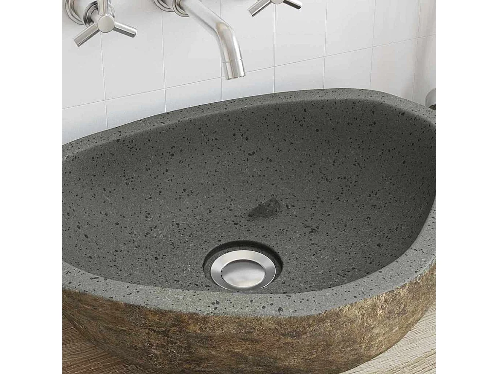 Lavabo | Bassin Gris clair (46-52) x (35-40) x 15 cm Pierre de Rivière