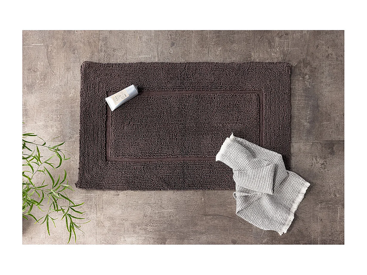 Tapis de Salle de Bain "William" 60x90cm Gris