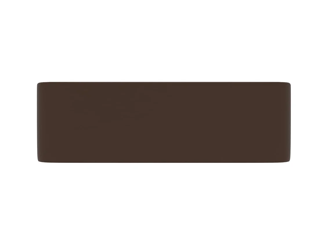 Lavabo salle de bain-Lavabo de luxe Marron foncé mat 41x30x12 cm Céramique