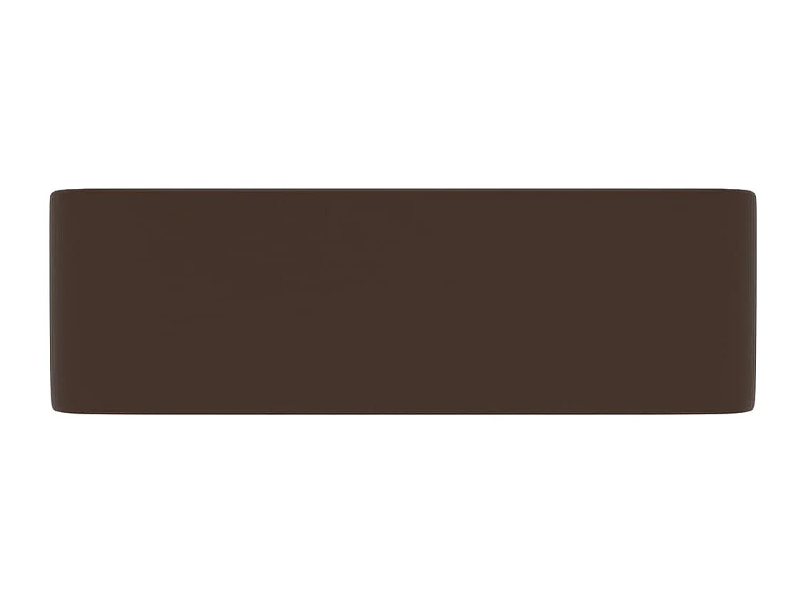 Lavabo salle de bain-Lavabo de luxe Marron foncé mat 41x30x12 cm Céramique