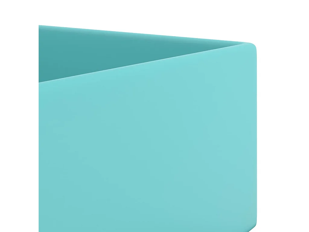 Lavabo salle de bain-Vasque à poser avec trop-plein Céramique Vert clair