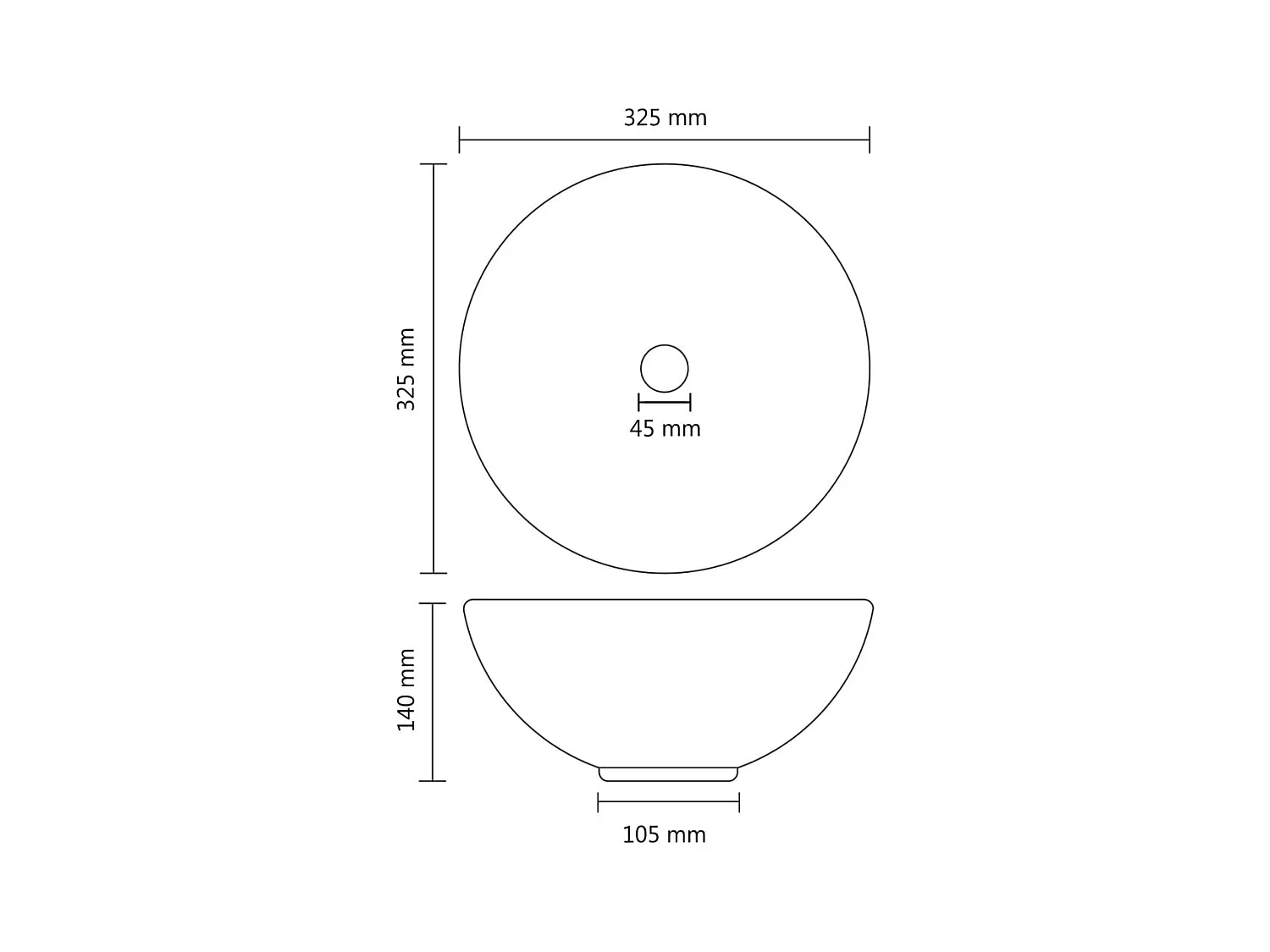 Lavabo rond-Vasque à poser-Lavabo salle de bain Rose mat 32,5x14 cm Céramique