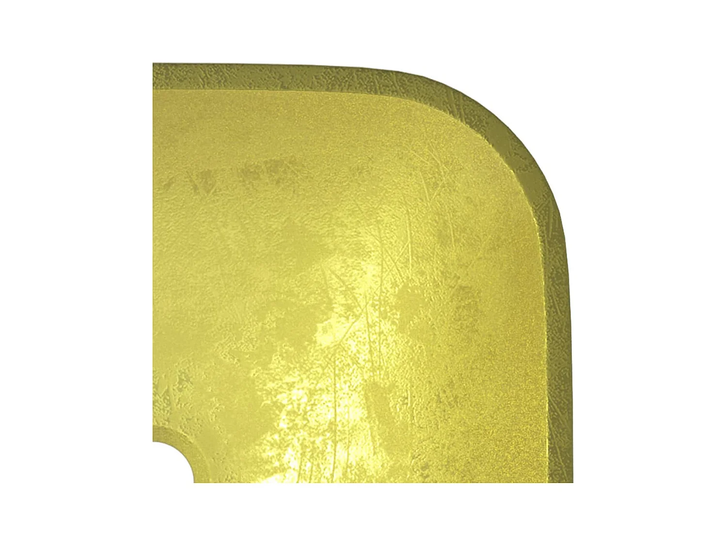 Lavabo Verre-Vasque à poser-Lavabo salle de bain 42x42x14 cm Doré