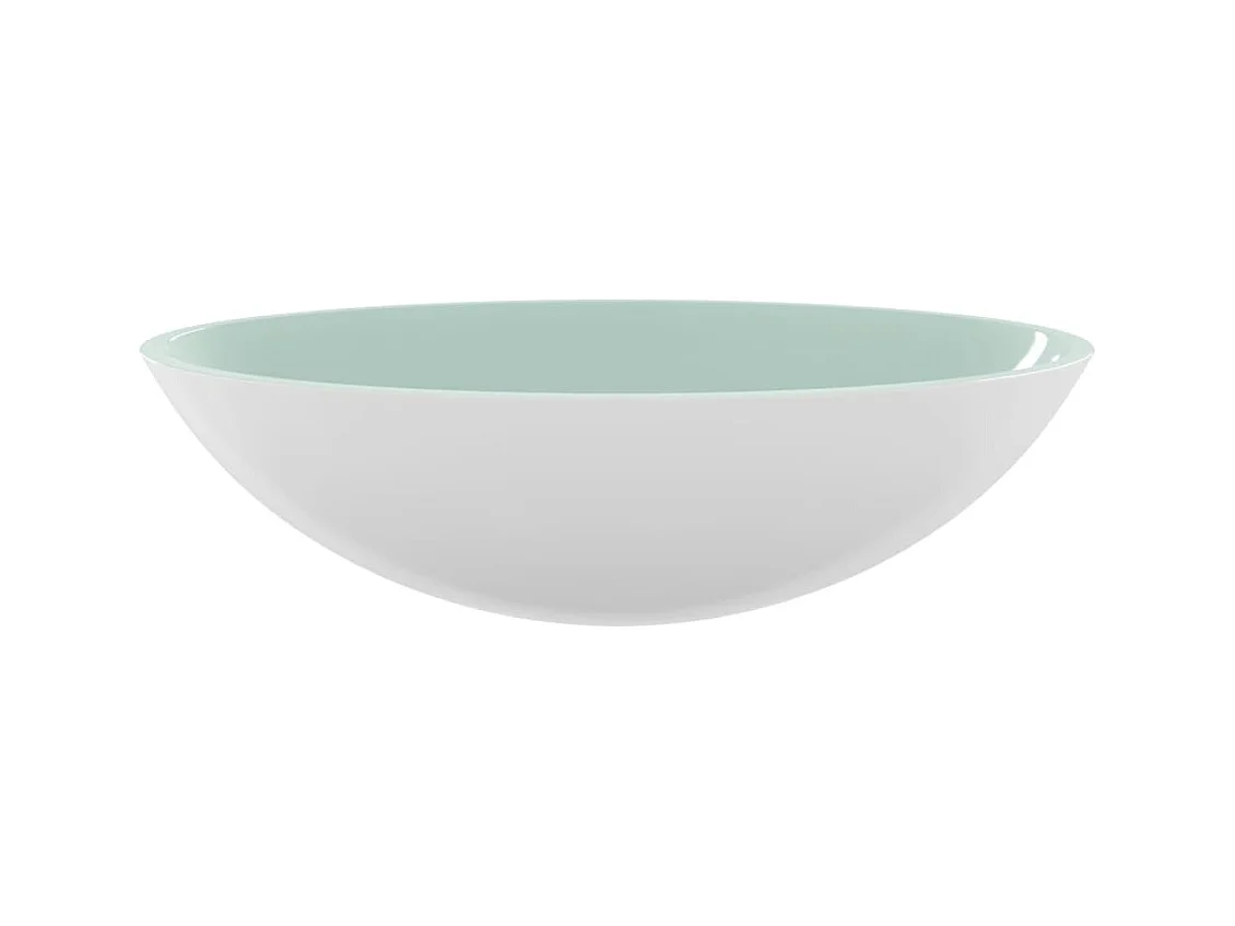 Lavabo Verre-Vasque à poser-Lavabo salle de bain 50x37x14 cm Blanc