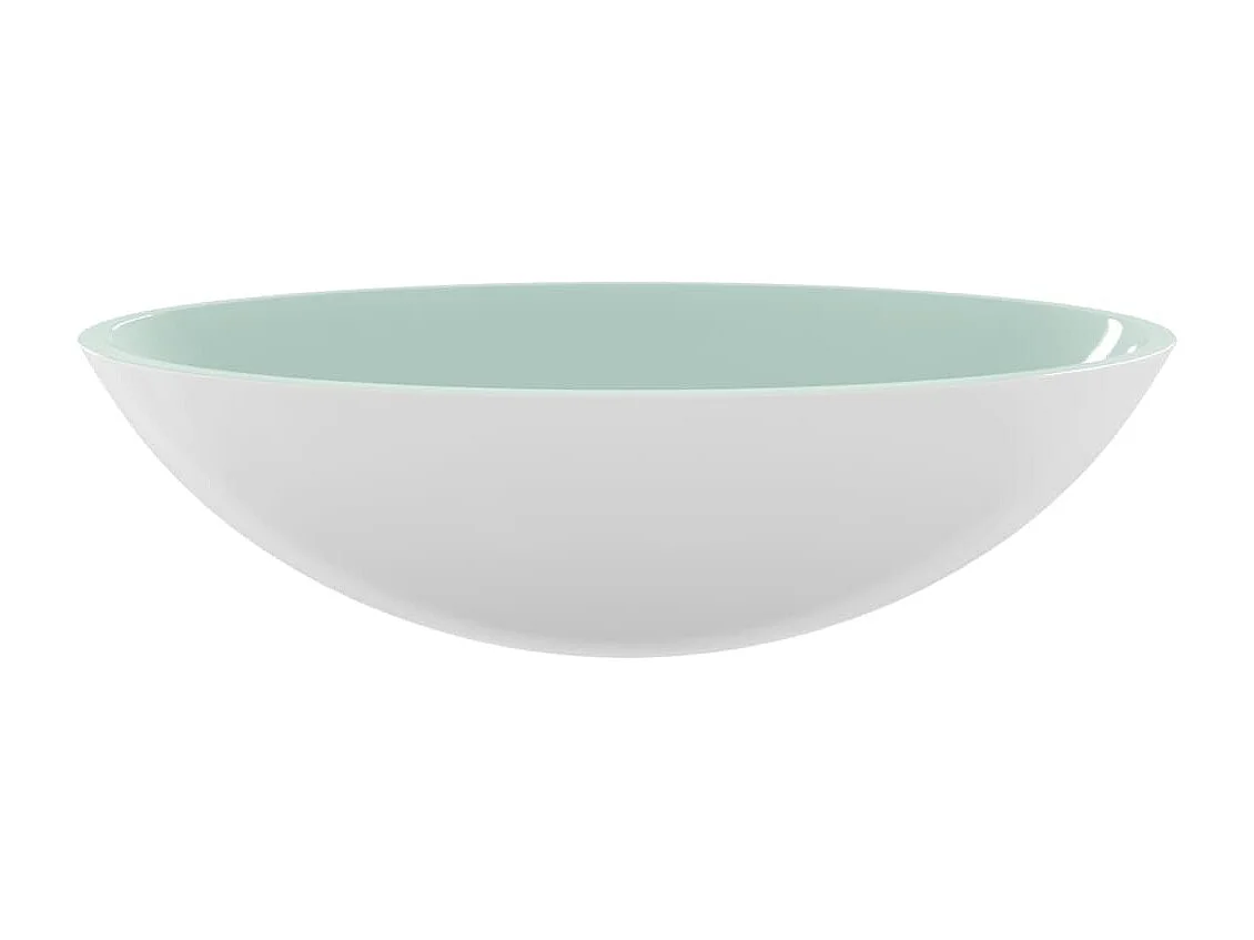 Lavabo Verre-Vasque à poser-Lavabo salle de bain 50x37x14 cm Blanc