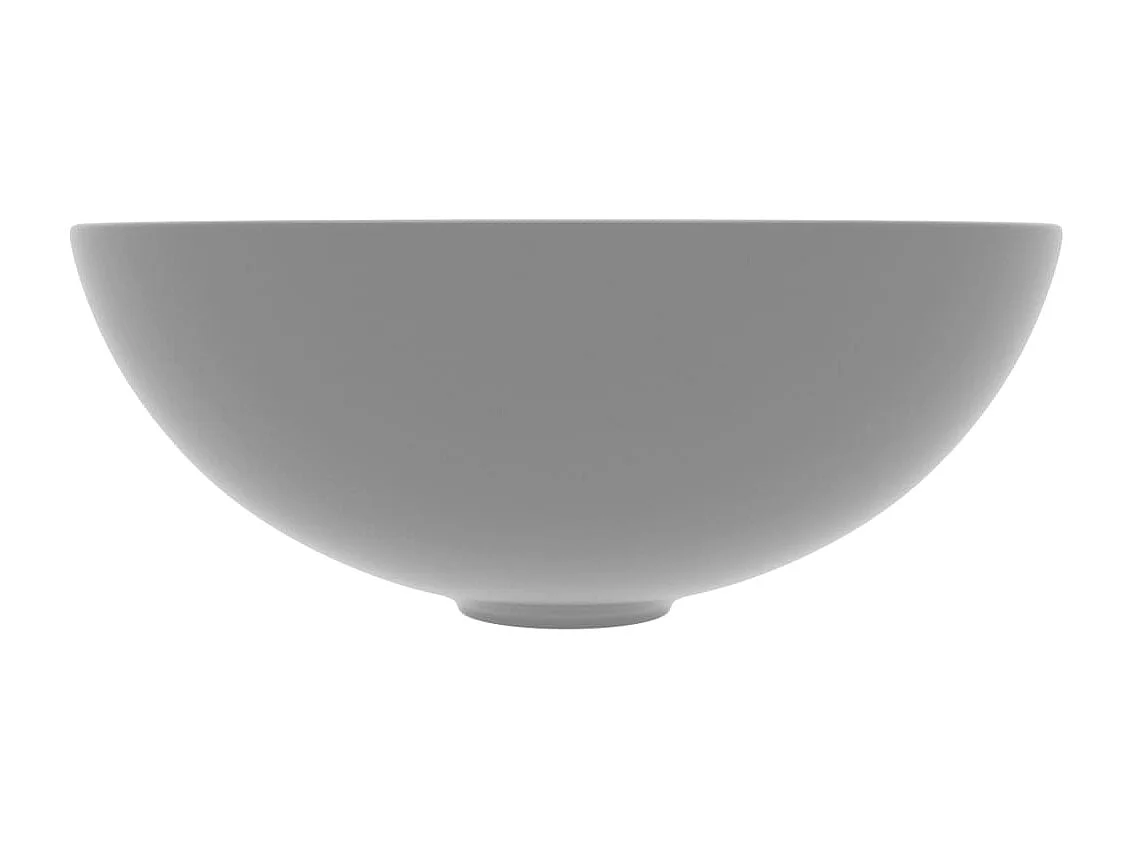 Lavabo salle de bain-Vasque à poser Céramique Gris clair Rond