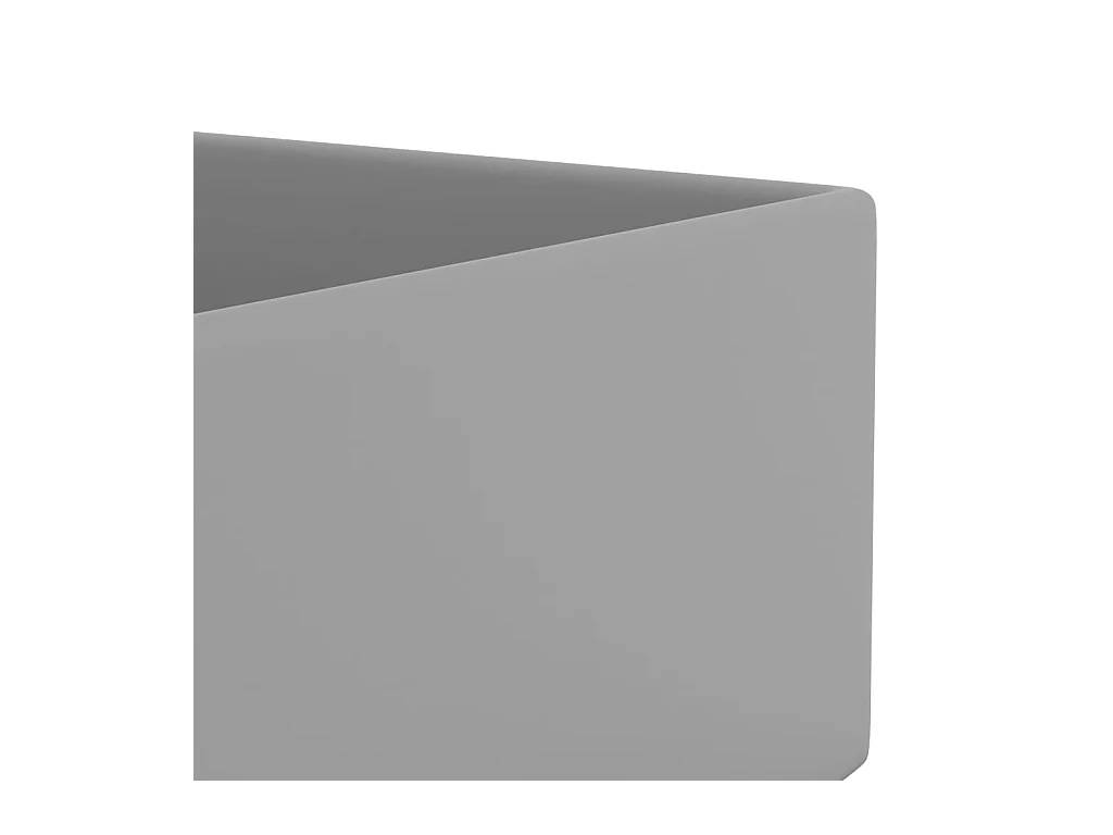 Lavabo salle de bain-Vasque à poser avec trop-plein Céramique Gris clair