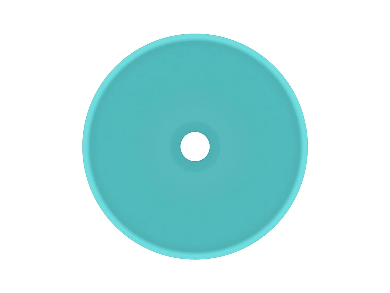 Lavabo rond-Vasque à poser-Lavabo salle de bain Vert clair mat 32,5x14cm Céramique