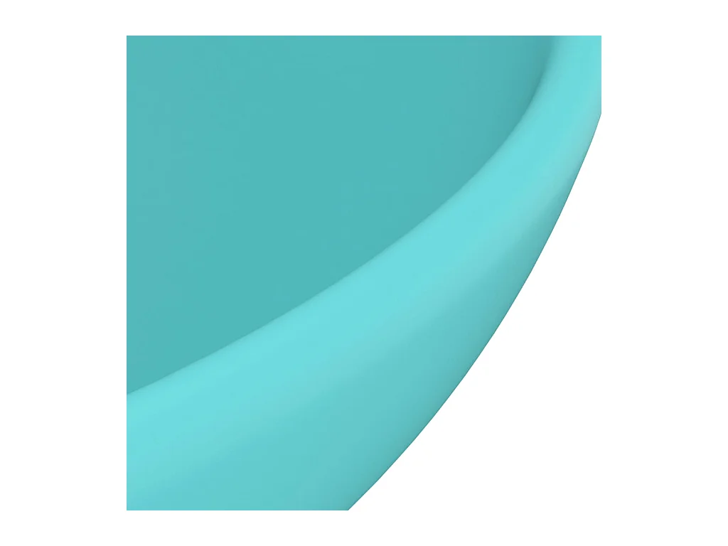 Lavabo rond-Vasque à poser-Lavabo salle de bain Vert clair mat 32,5x14cm Céramique