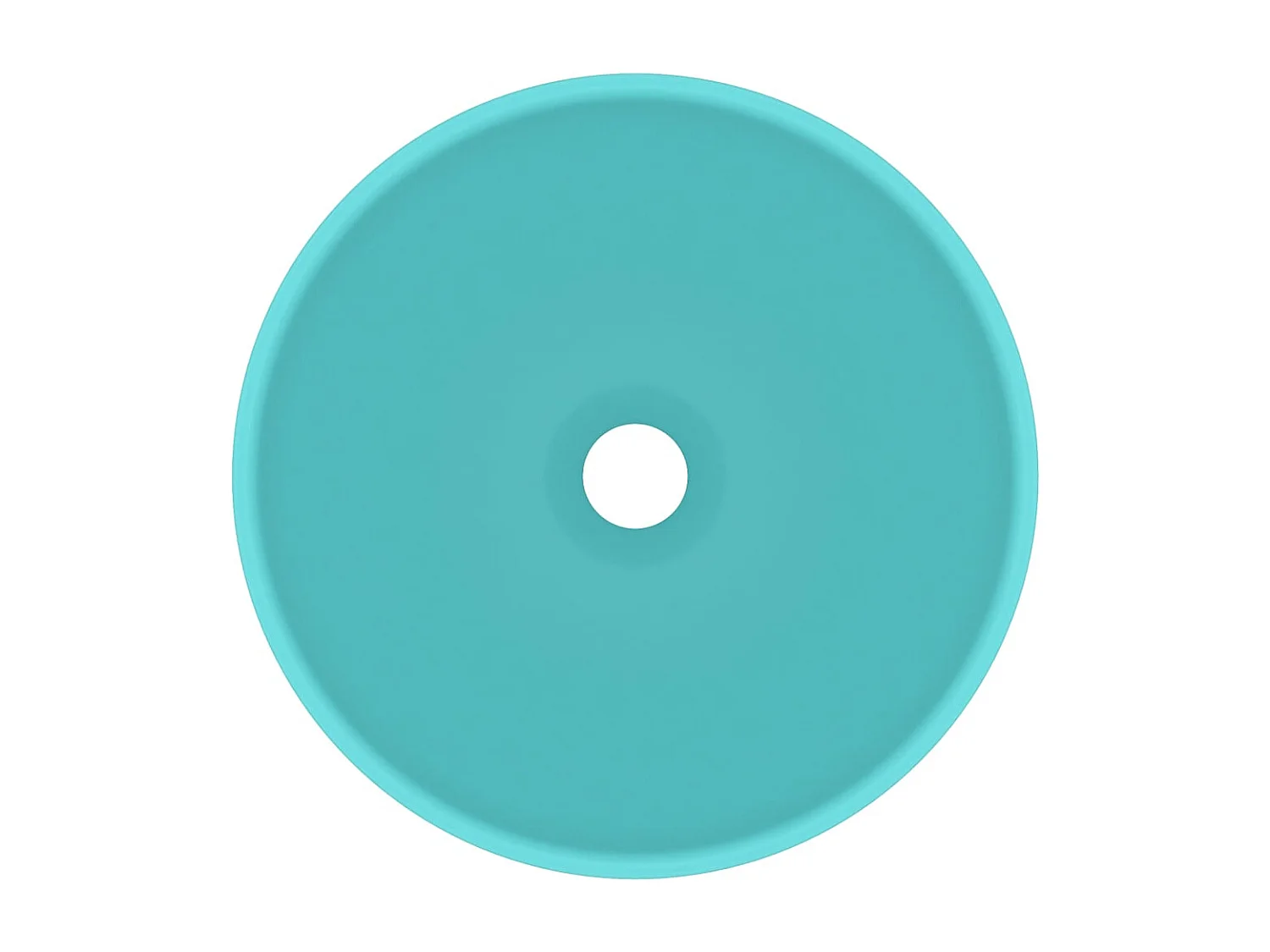 Lavabo rond-Vasque à poser-Lavabo salle de bain Vert clair mat 32,5x14cm Céramique