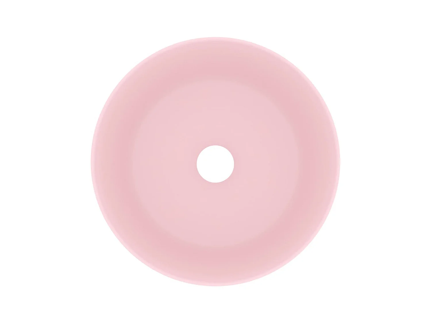 Lavabo rond-Vasque à poser-Bac à laver de luxe Rose mat 40x15 cm Céramique