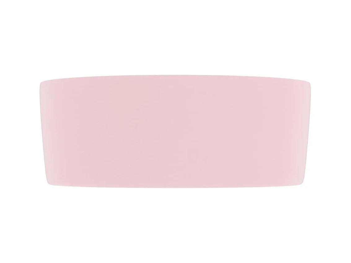 Lavabo rond-Vasque à poser-Bac à laver de luxe Rose mat 40x15 cm Céramique