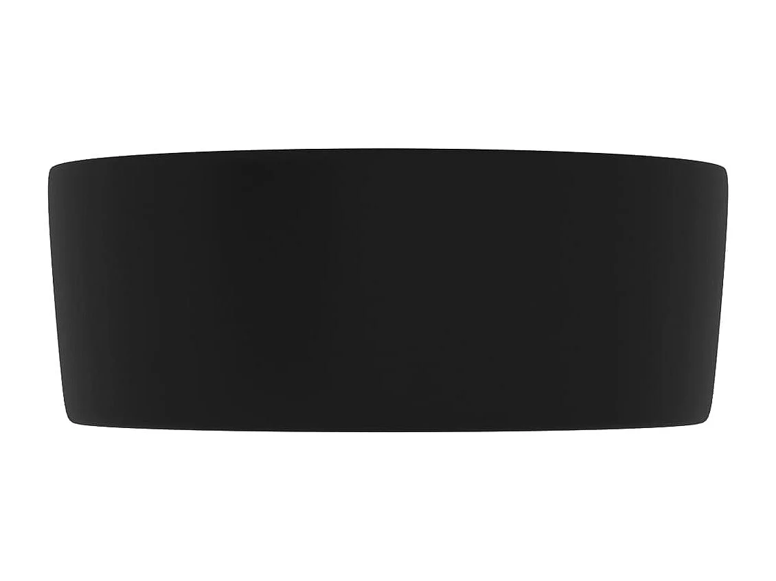 Lavabo rond-Vasque à poser-Bac à laver de luxe Noir mat 40x15 cm Céramique