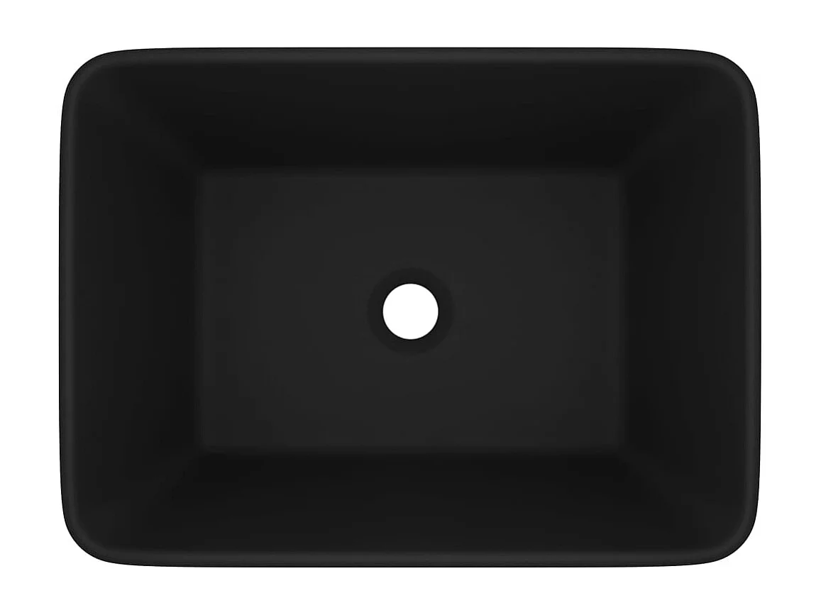 Lavabo salle de bain-Lavabo de luxe Noir mat 41x30x12 cm Céramique