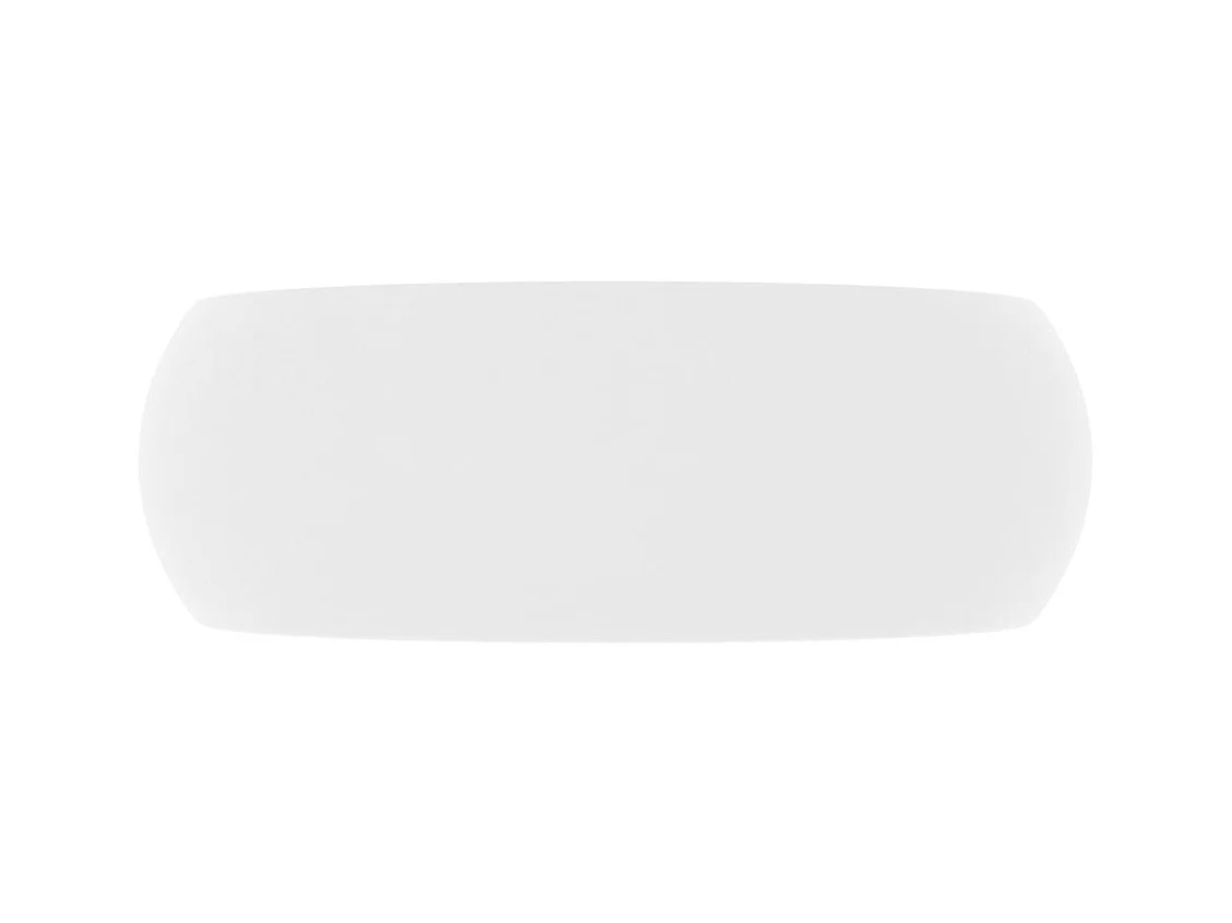 Lavabo rond-Vasque à poser-Bac à laver de luxe Blanc mat 40x15 cm Céramique