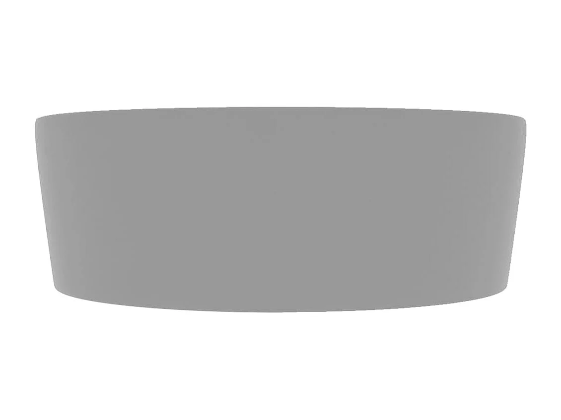 Lavabo salle de bain-Lavabo de luxe avec trop-plein Gris clair mat 36x13cm Céramique