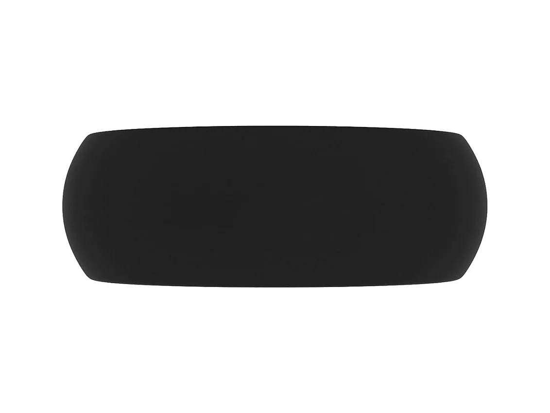 Lavabo rond-Vasque à poser-Bac à laver de luxe Noir mat 40x15 cm Céramique