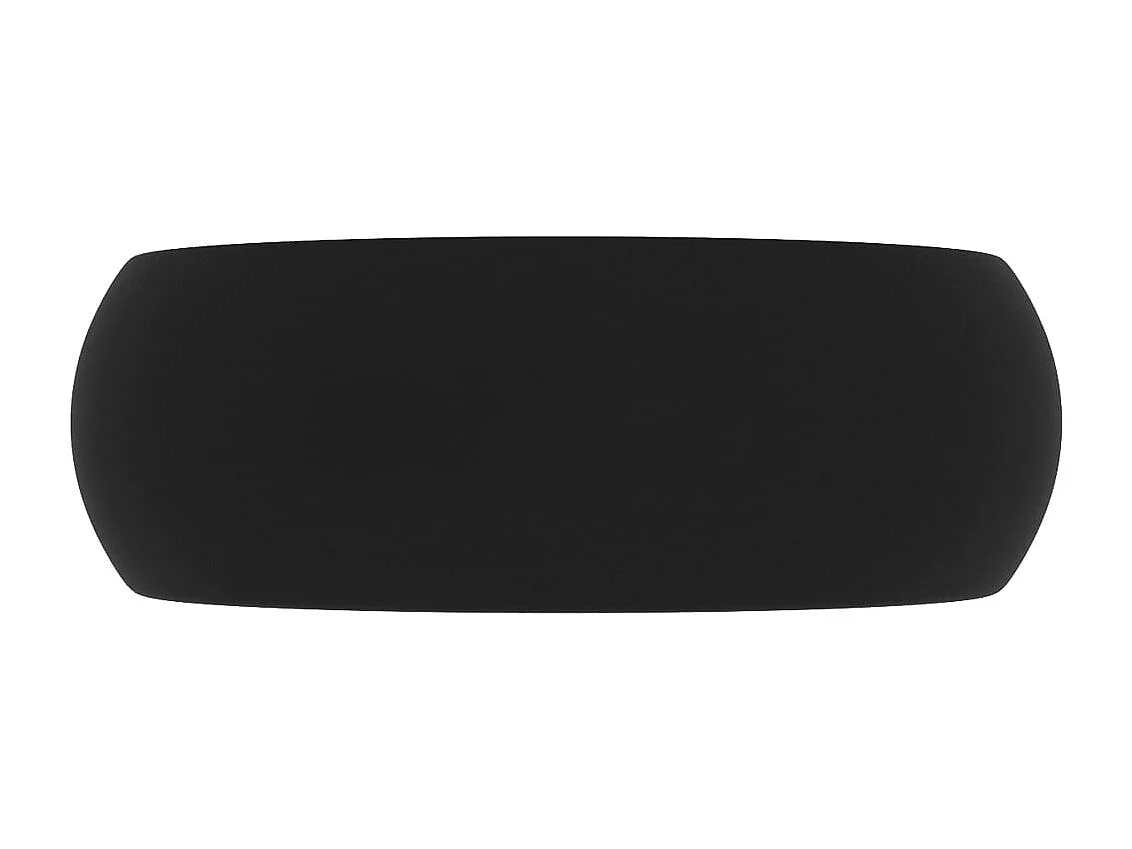 Lavabo rond-Vasque à poser-Bac à laver de luxe Noir mat 40x15 cm Céramique