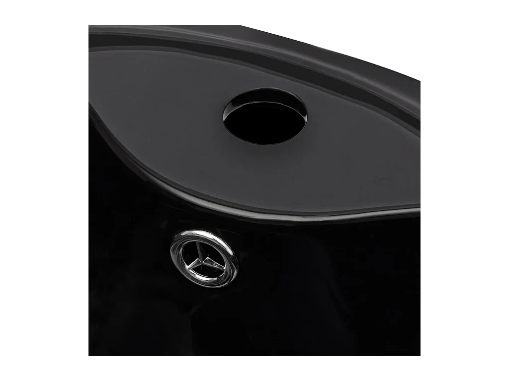 Lavabo salle de bain-Vasque à trou de trop-plein/robinet céramique de salle de bain