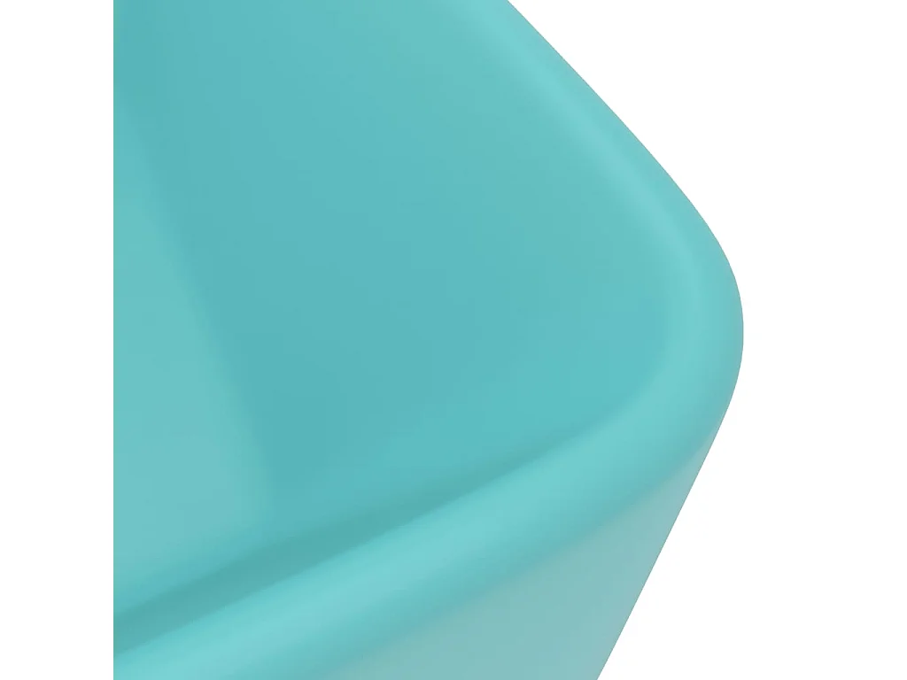 Lavabo salle de bain-Lavabo de luxe Vert clair mat 41x30x12 cm Céramique