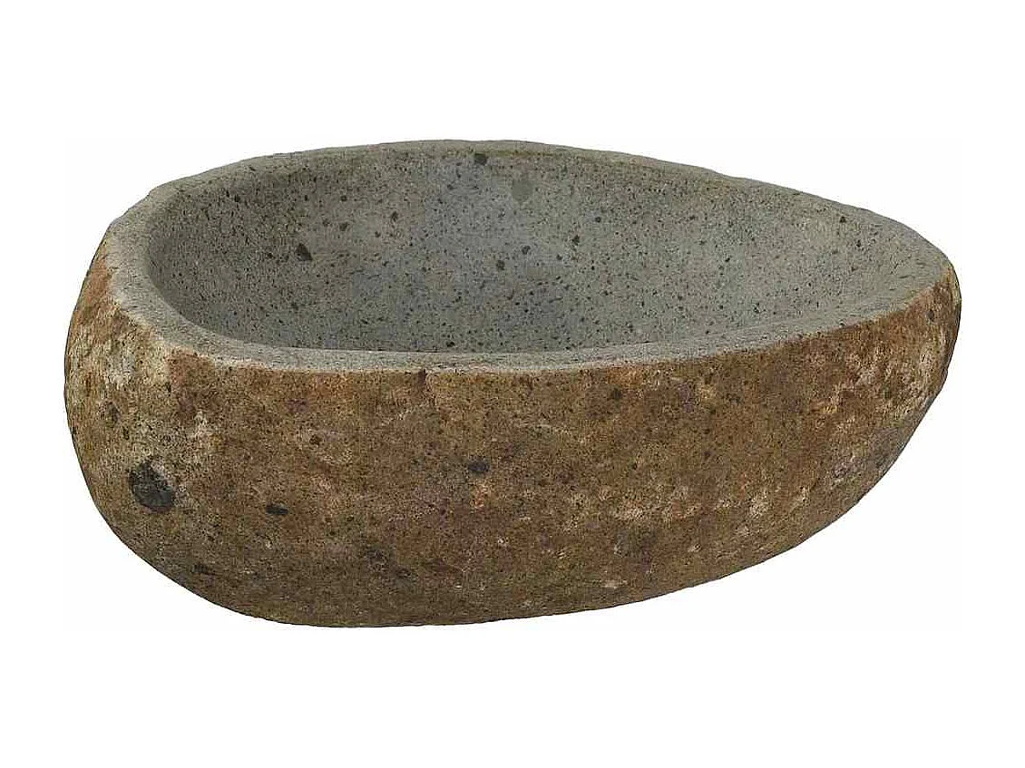 Lavabo | Bassin Gris clair (30-37) x (25-30) x 12 cm Pierre de Rivière