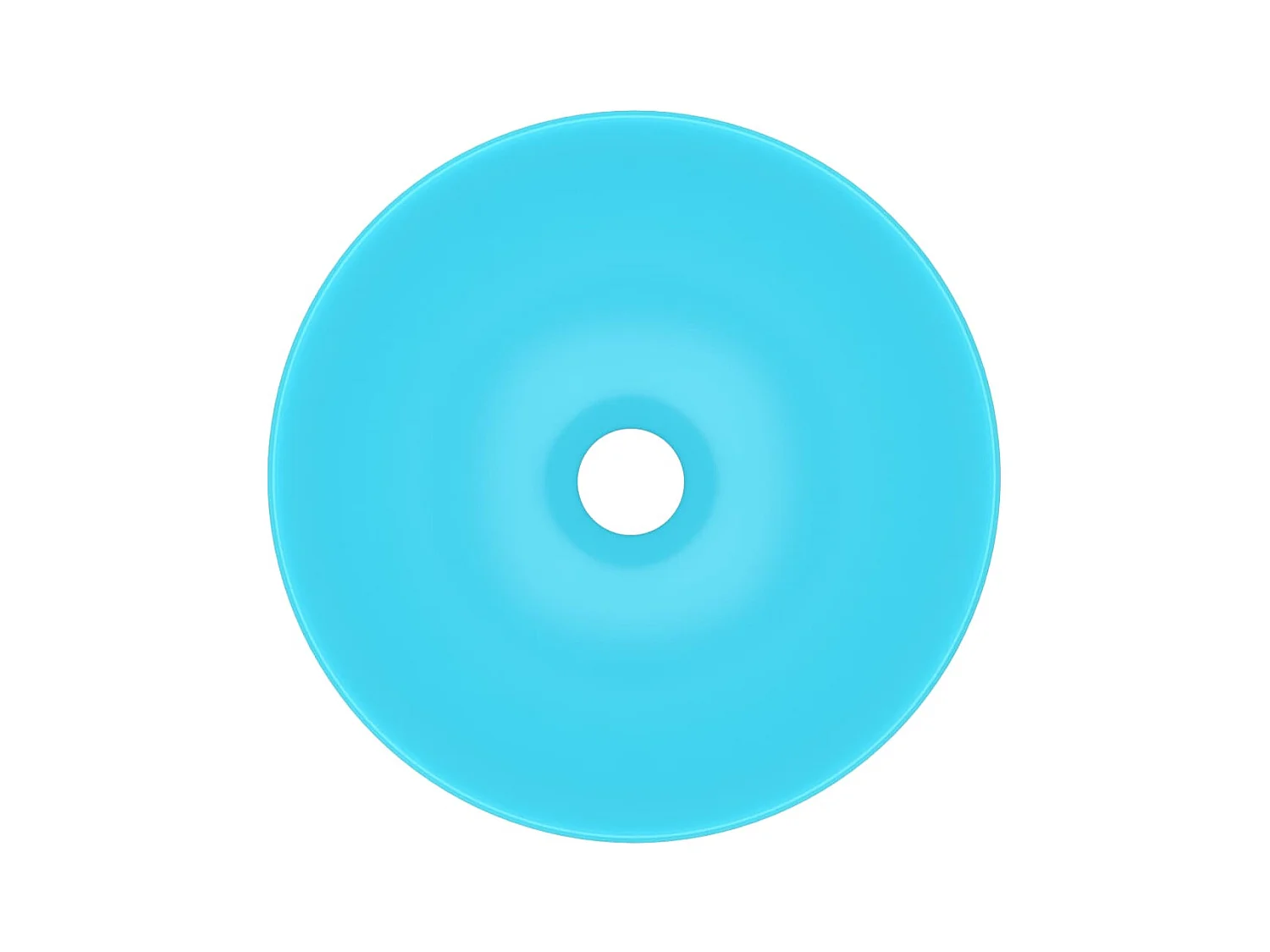 Lavabo salle de bain-Vasque à poser Céramique Vert Rond