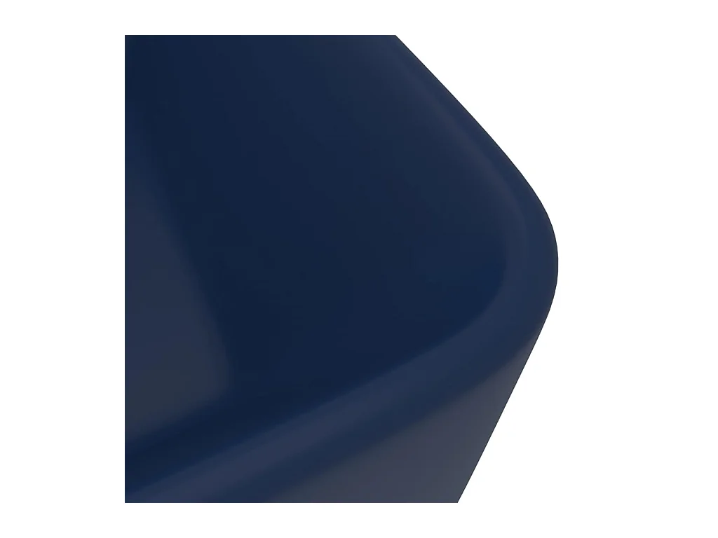 Lavabo salle de bain-Lavabo de luxe Bleu foncé mat 41x30x12 cm Céramique