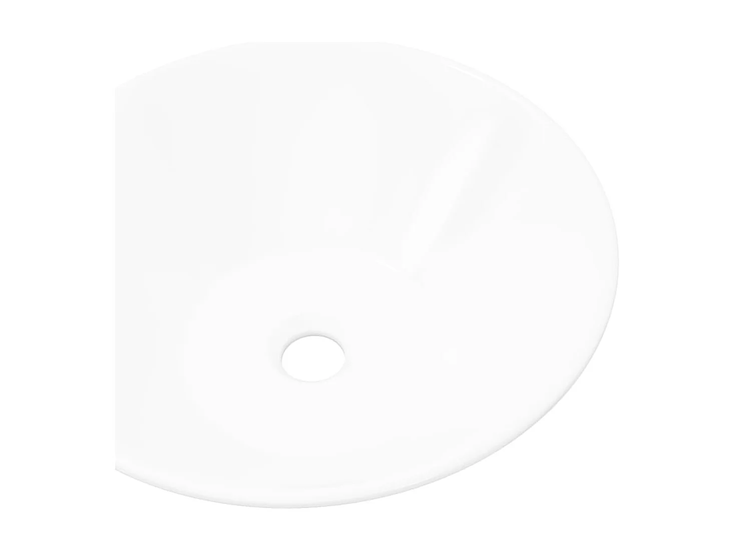 Lavabo salle de bain-Vasque à poser en porcelaine Blanc