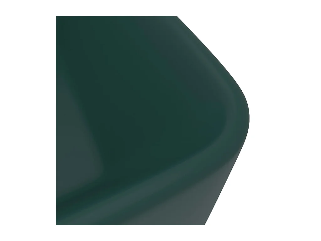Lavabo salle de bain-Lavabo de luxe Vert foncé mat 41x30x12 cm Céramique