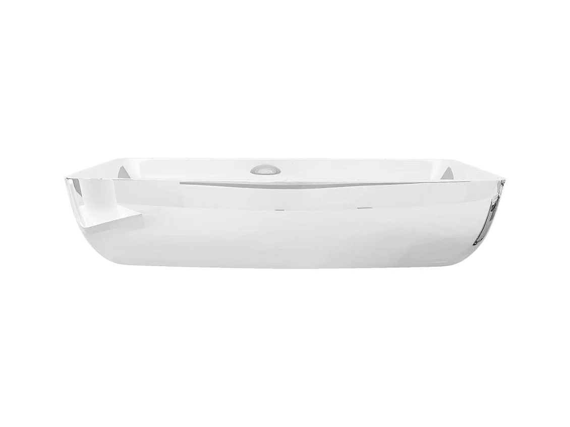 Lavabo salle de bain-Vasque à poser 71 x 38 x 13,5 cm Céramique Argenté