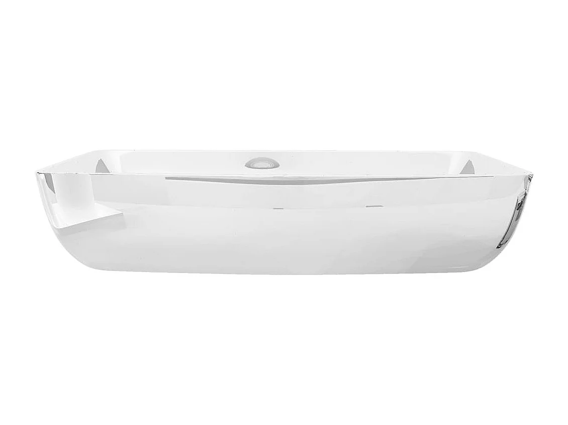 Lavabo salle de bain-Vasque à poser 71 x 38 x 13,5 cm Céramique Argenté