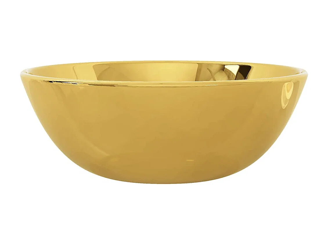 Lavabo salle de bain-Vasque à poser 28 x 10 cm Céramique Doré