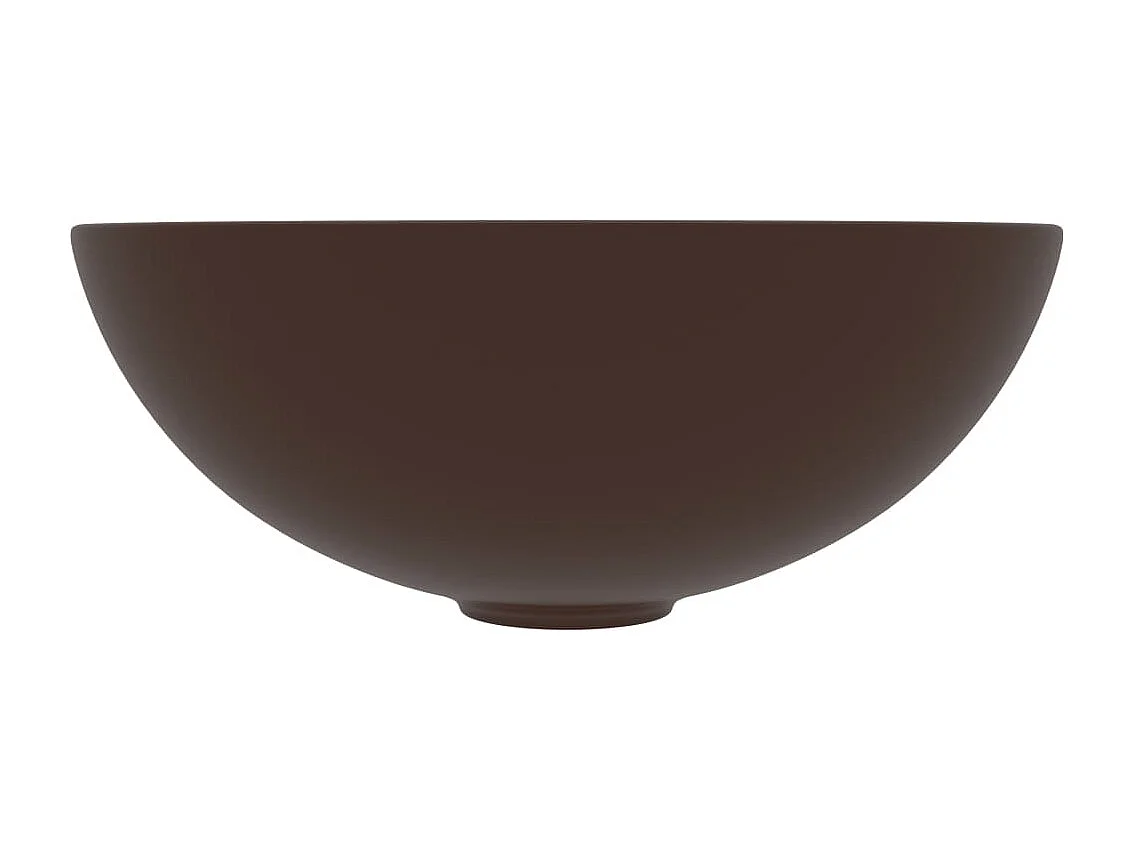 Lavabo salle de bain-Vasque à poser Céramique Marron Rond