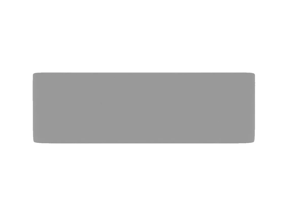 Lavabo salle de bain-Lavabo de luxe Gris clair mat 41x30x12 cm Céramique