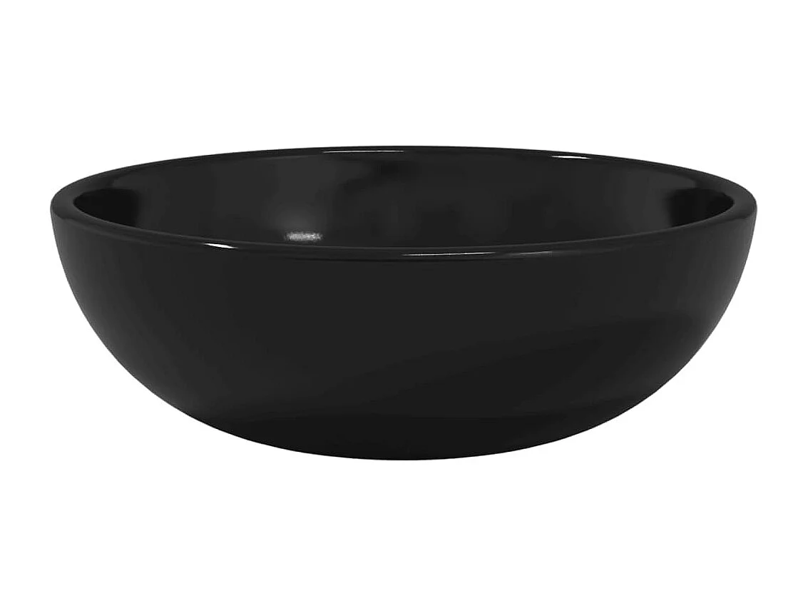 Lavabo Verre-Vasque à poser-Lavabo salle de bain trempé 35x12 cm Noir