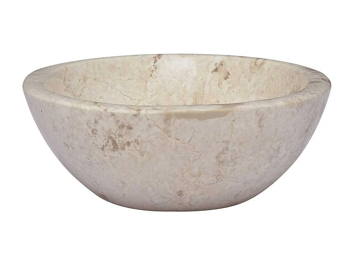 Vasque à poser-Lavabo Crème 53x40x15 cm Marbre