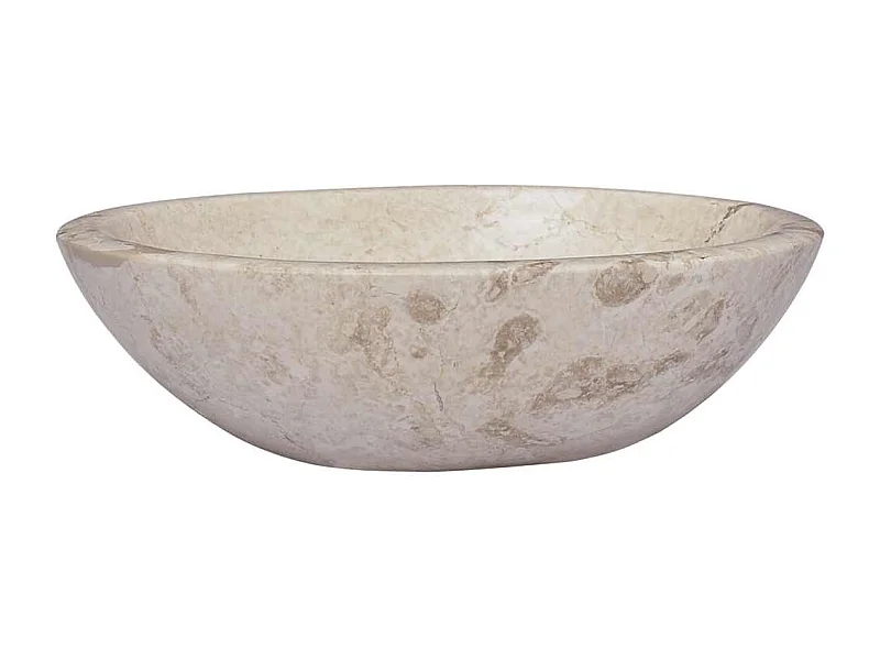 Vasque à poser-Lavabo Crème 53x40x15 cm Marbre