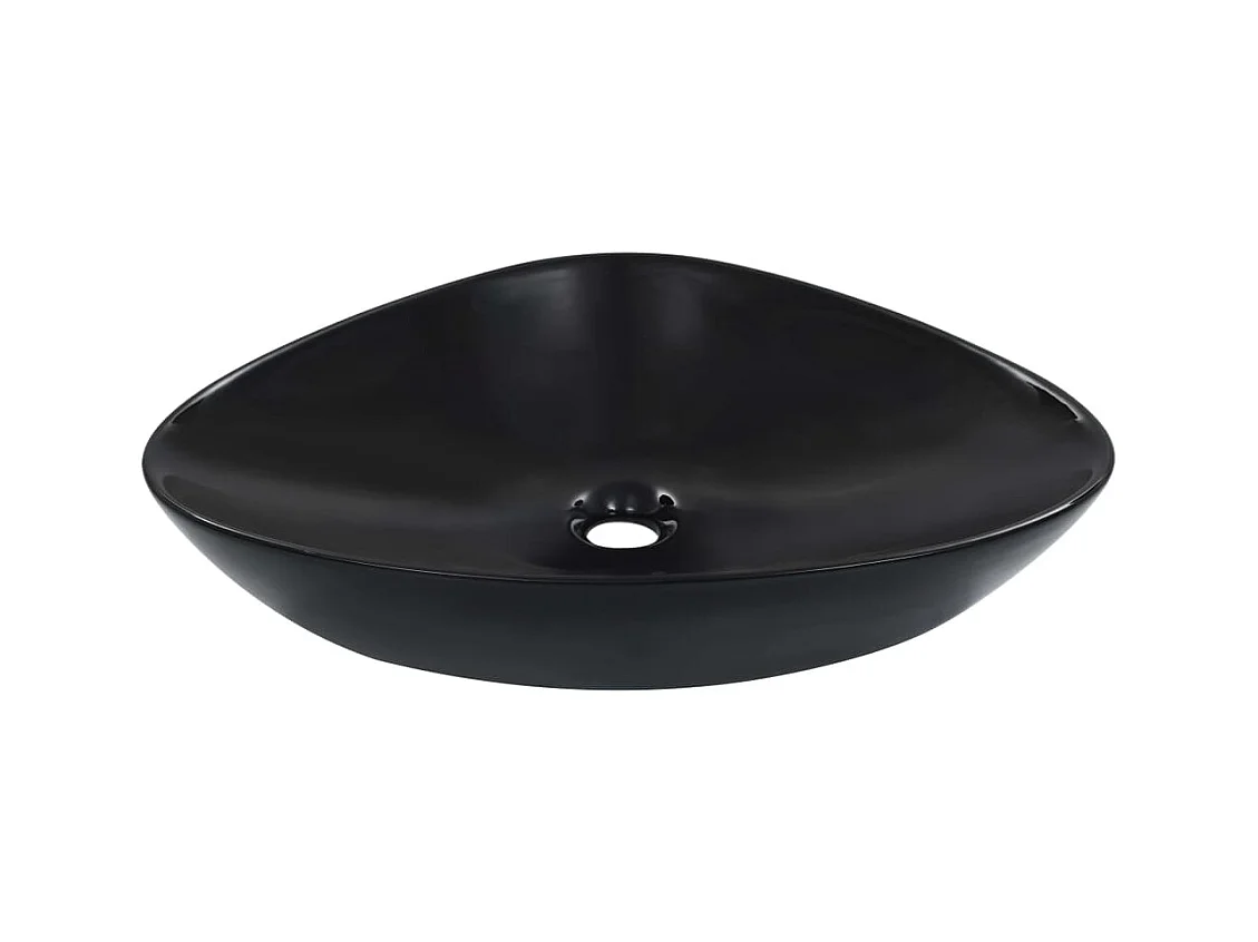 Lavabo salle de bain-Vasque à poser 58,5 x 39 x 14 cm Céramique Noir
