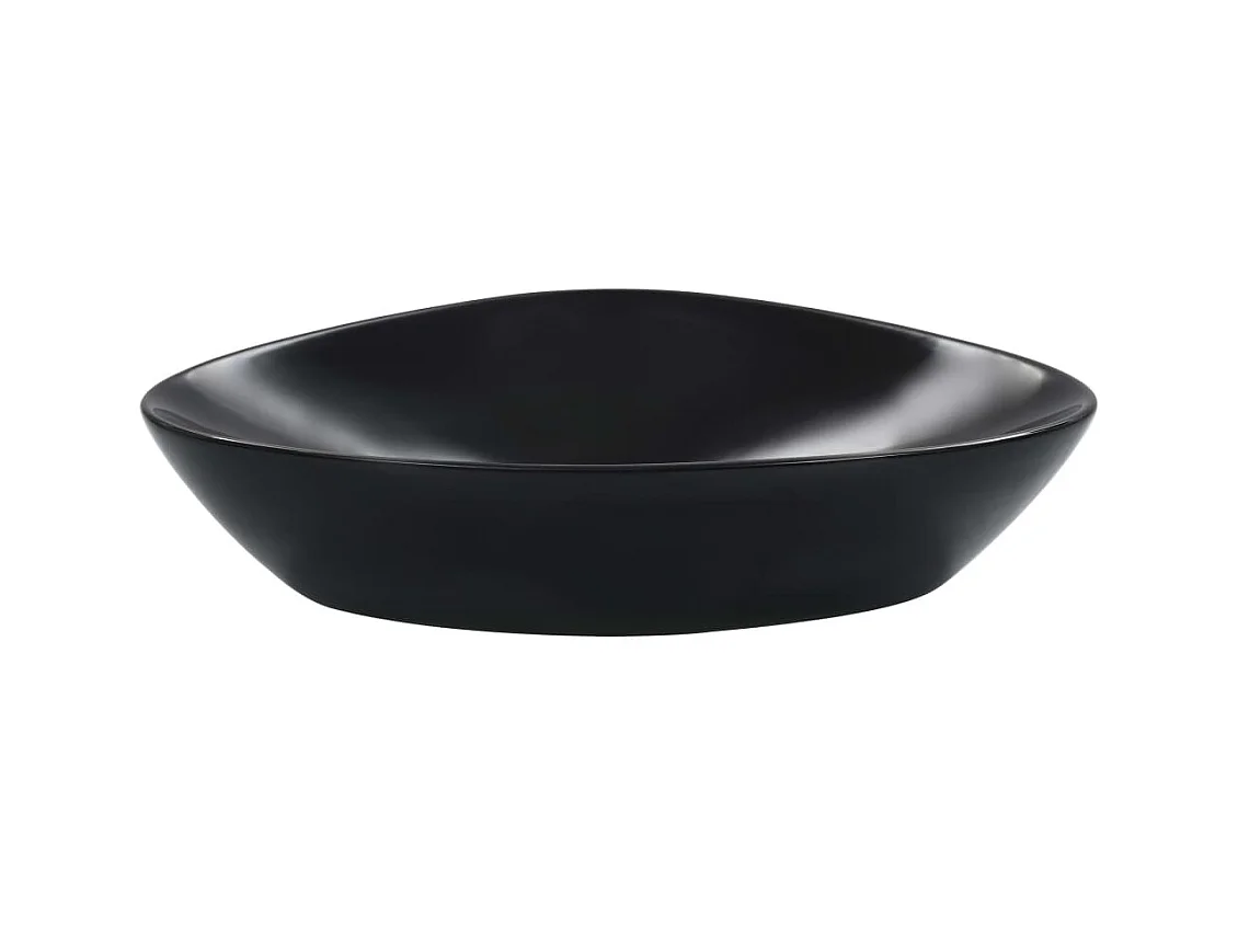 Lavabo salle de bain-Vasque à poser 58,5 x 39 x 14 cm Céramique Noir