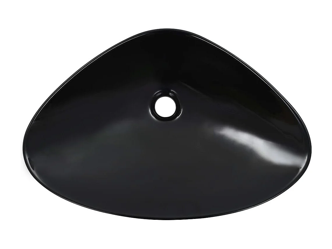 Lavabo salle de bain-Vasque à poser 58,5 x 39 x 14 cm Céramique Noir